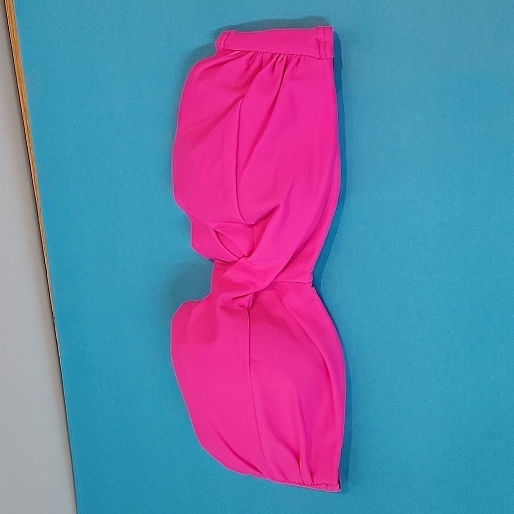 Hot Pink Bikini Swimsuit Top Size 36C